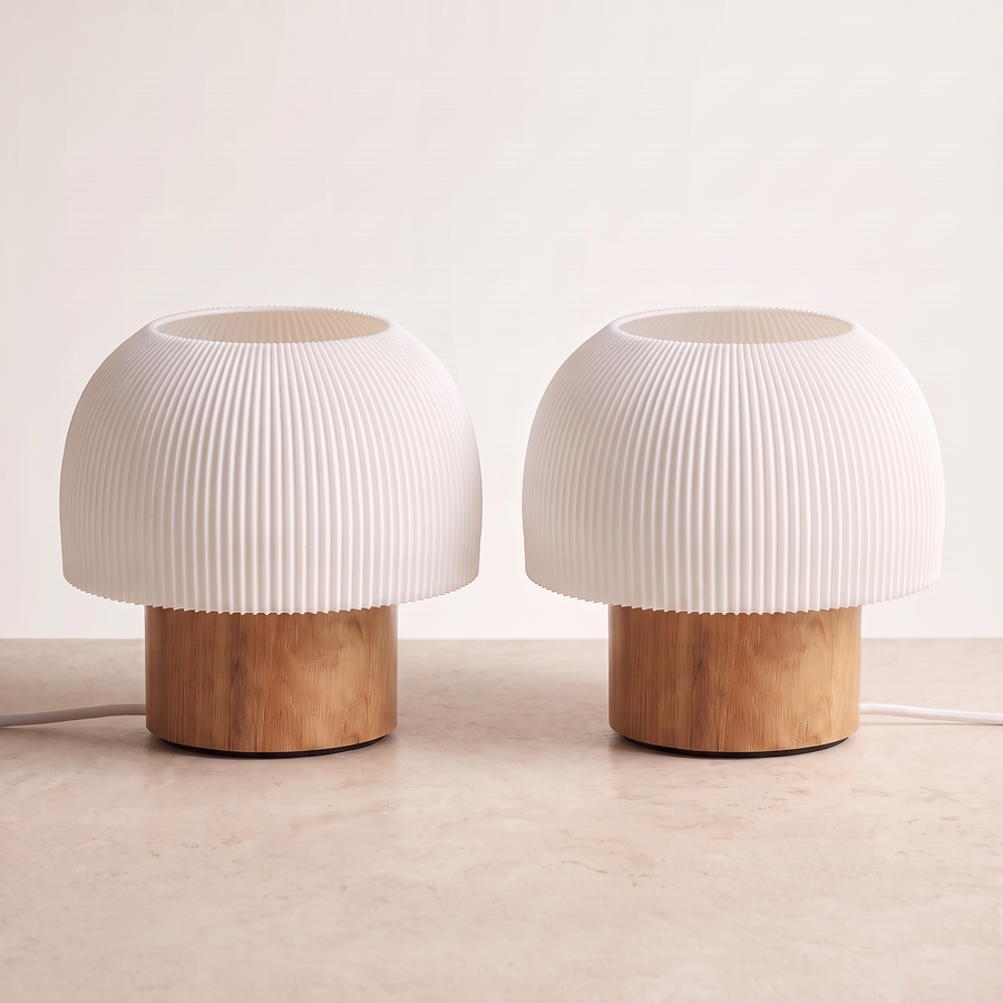 Kit Duo Bosque Pequeno: duas luminárias Bosque Pequeno lado a lado